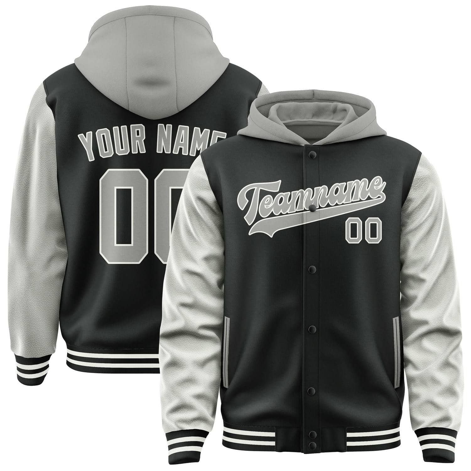 Maßgeschneidertes Schwarz Grau Jacke JA171704171818040418