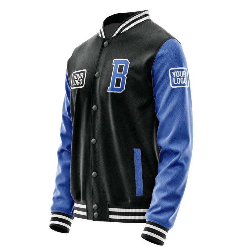 Maßgeschneidertes Schwarz Himmelblau Jacke JA171709171818090918