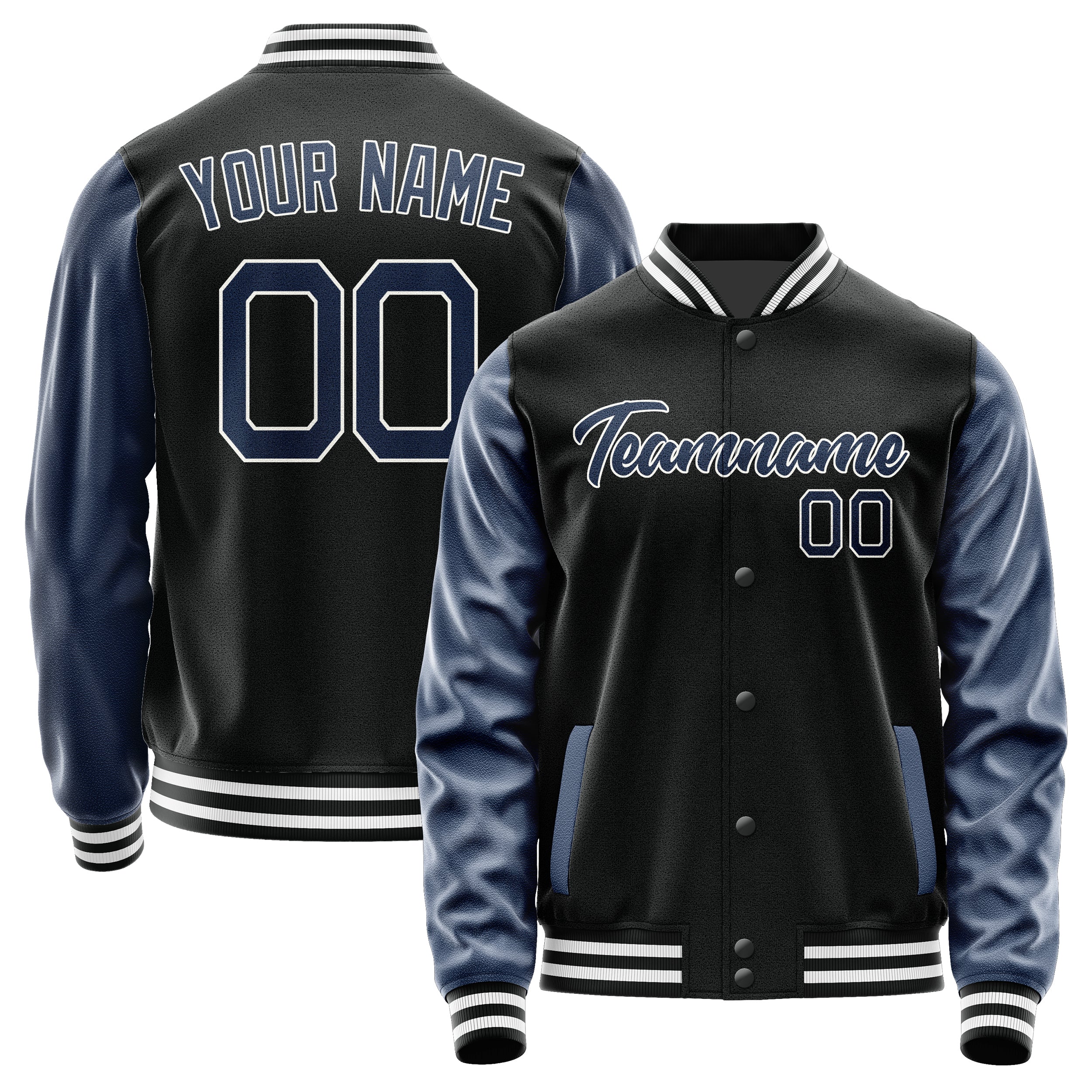 Maßgeschneidertes Schwarz Marineblau Jacke Ja1717101718B21810
