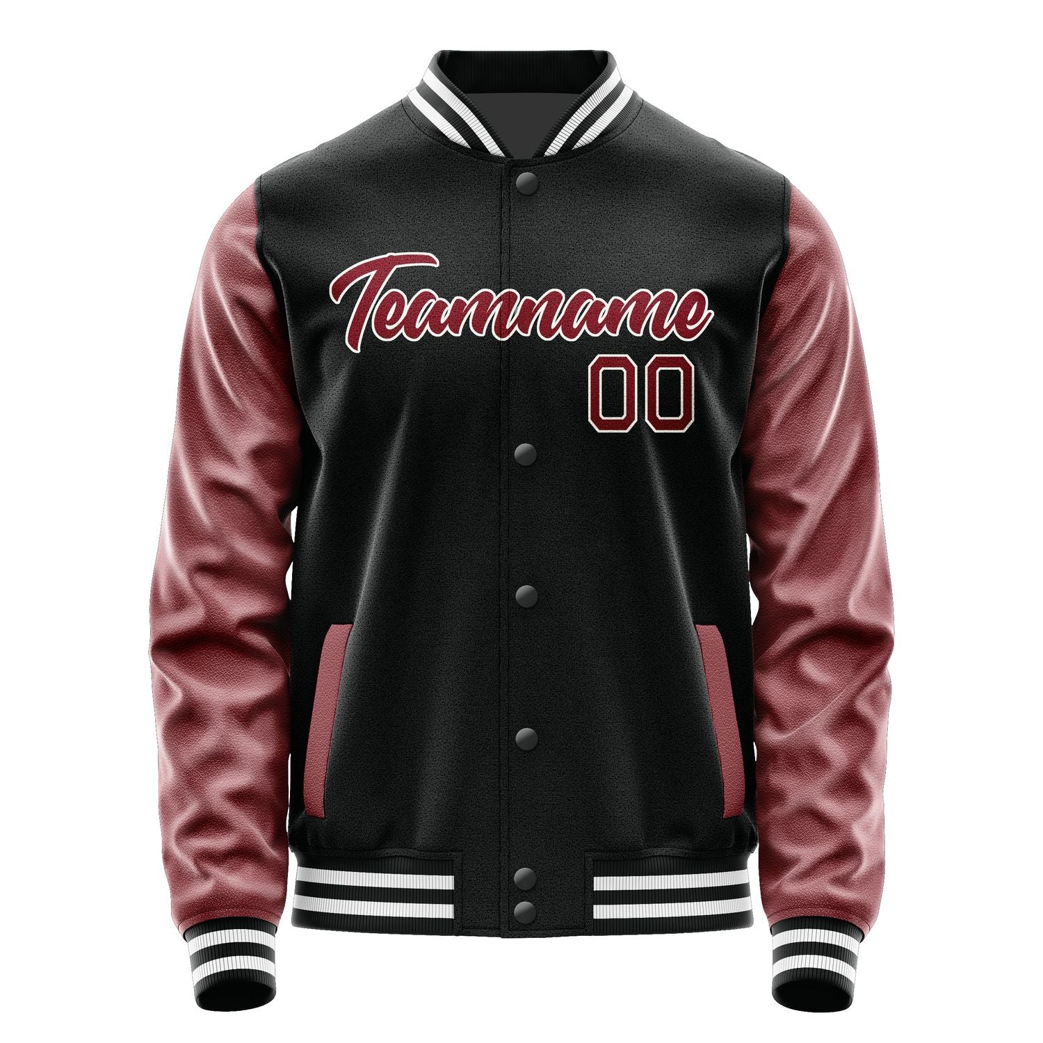 Maßgeschneidertes Schwarz Karmesinrot Jacke Ja1717151718B21815