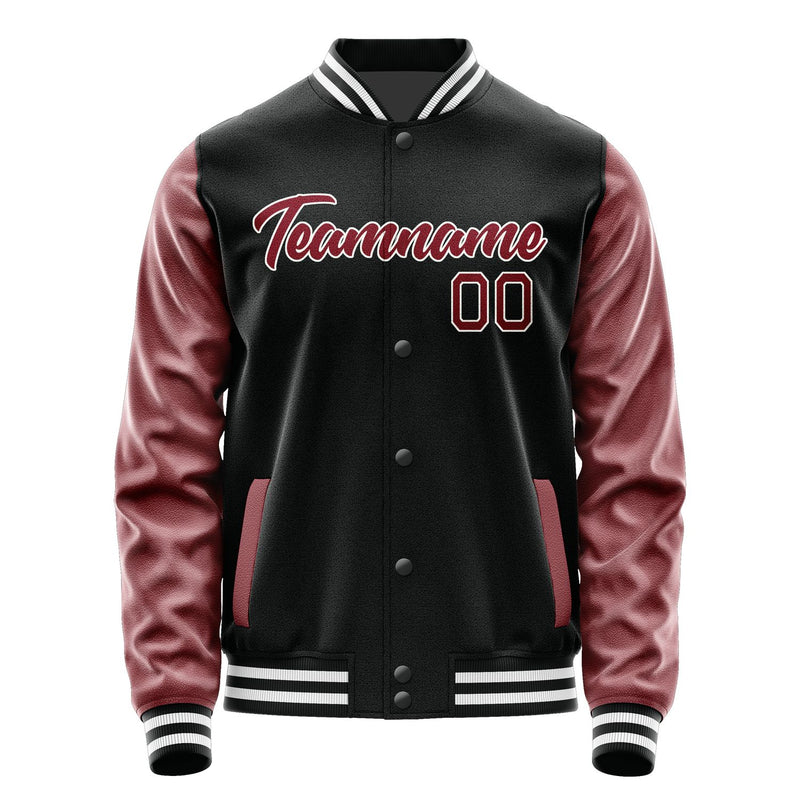 Maßgeschneidertes Schwarz Karmesinrot Jacke Ja1717151718B21815