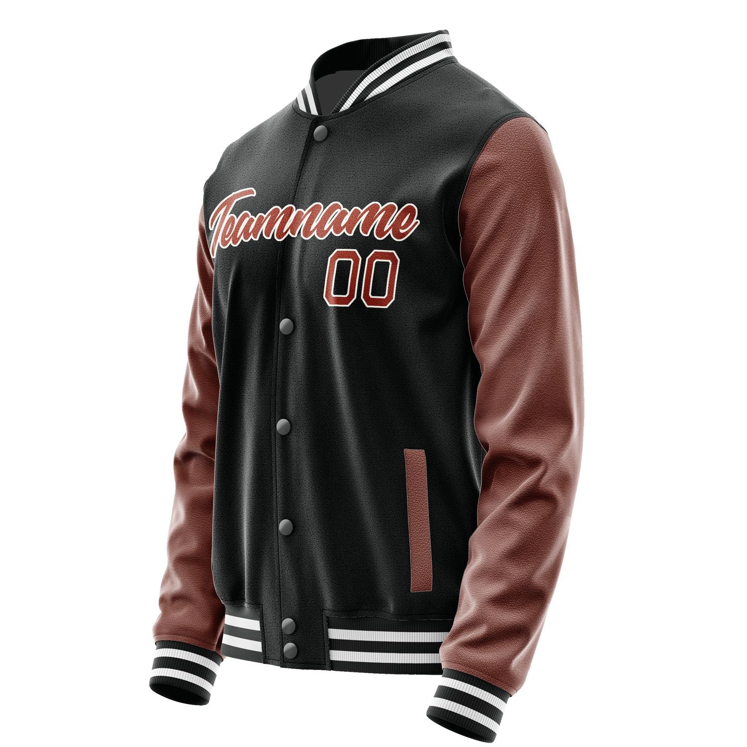Maßgeschneidertes Schwarz Korallenrot Jacke Ja1717161718B21816