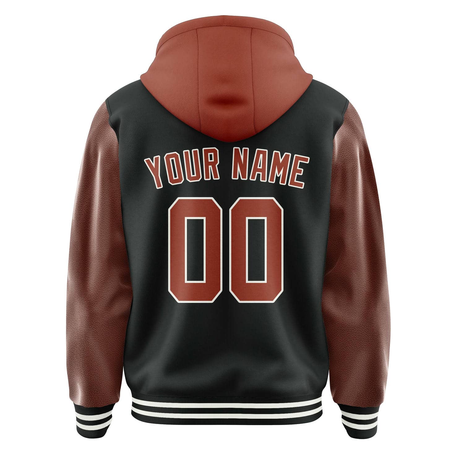 Maßgeschneidertes Schwarz Korallenrot Jacke