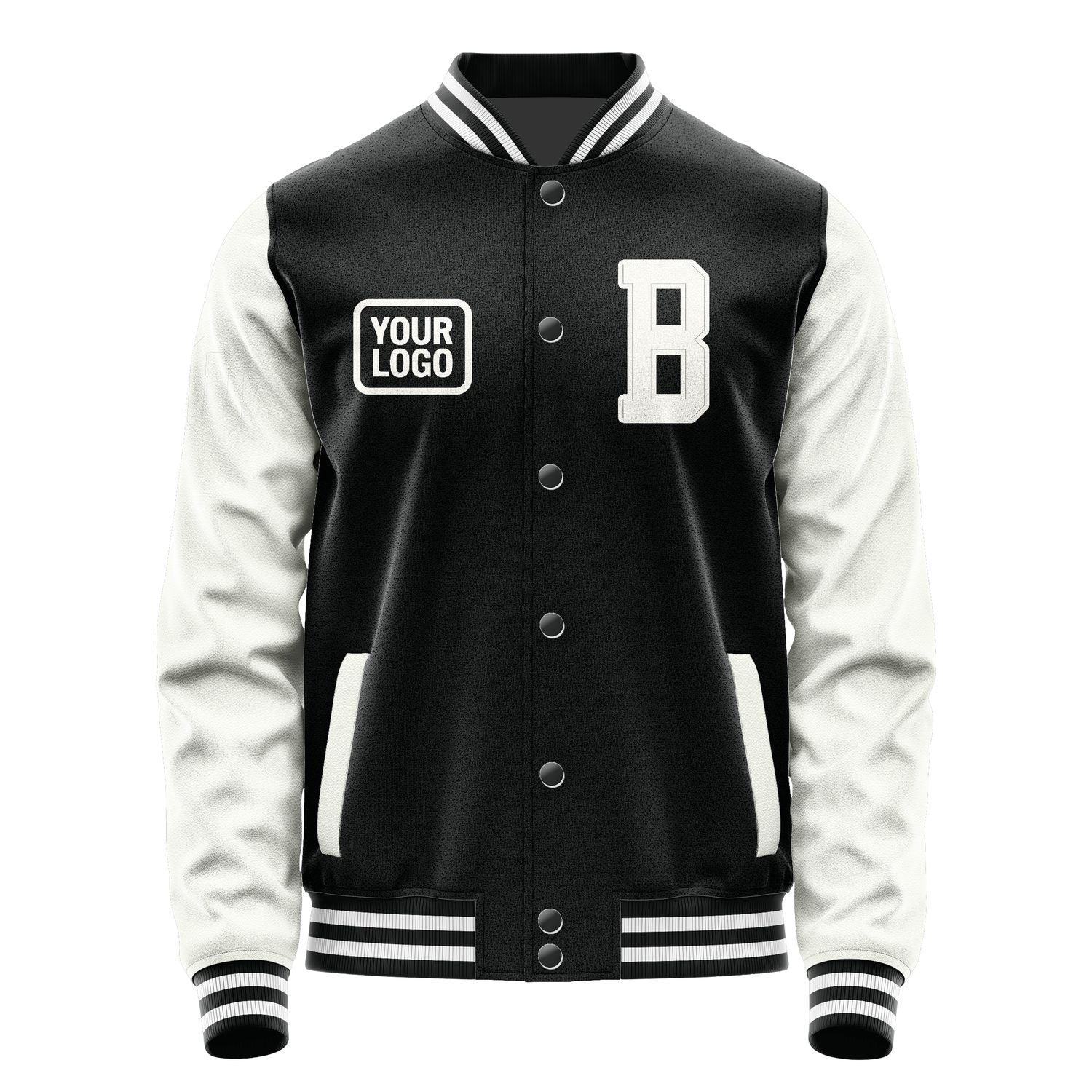 Maßgeschneidertes Schwarz Weiß Jacke JA171718171818181818
