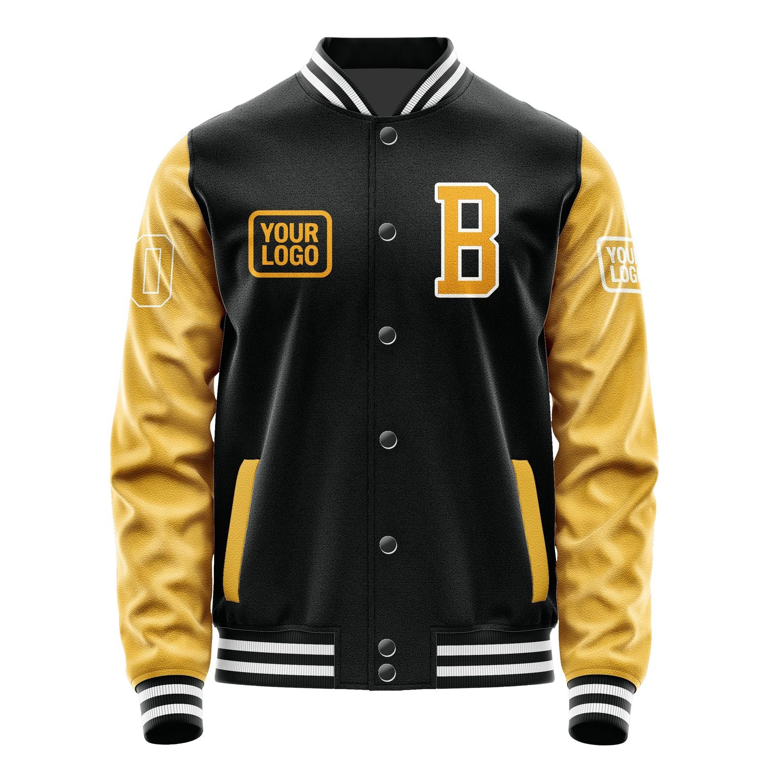 Maßgeschneidertes Schwarz Gelb Jacke JA171719171818191918