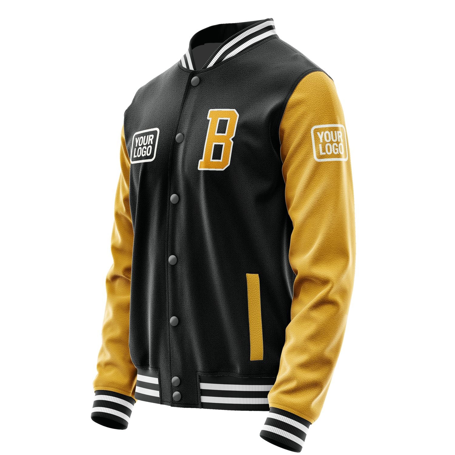 Maßgeschneidertes Schwarz Gelb Jacke JA171719171818191918