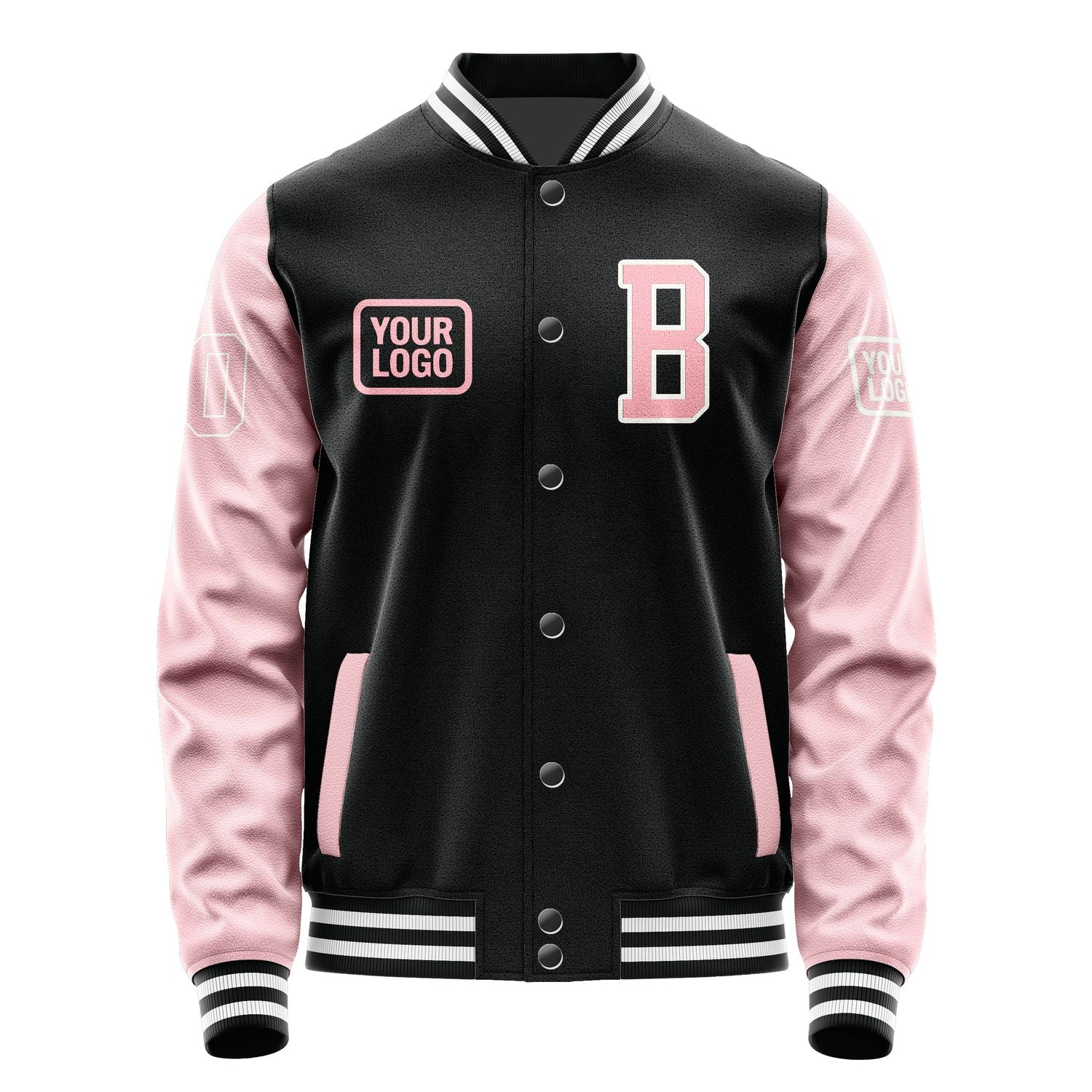 Maßgeschneidertes Schwarz Rosa Jacke JA171721171818212118
