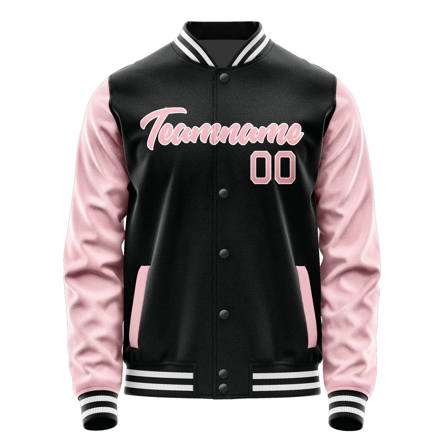 Maßgeschneidertes Schwarz Rosa Jacke Ja1717211718B21821
