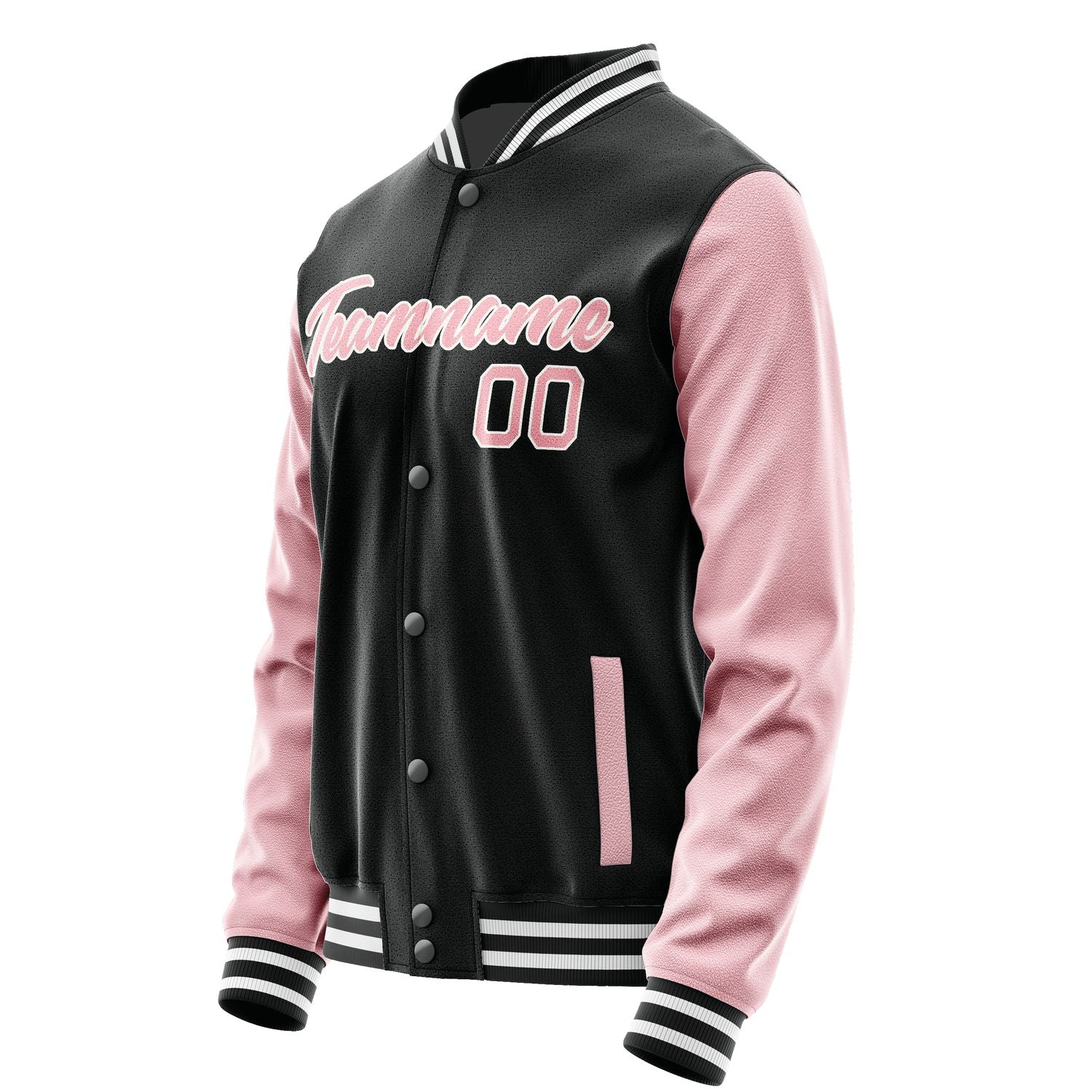 Maßgeschneidertes Schwarz Rosa Jacke Ja1717211718B21821
