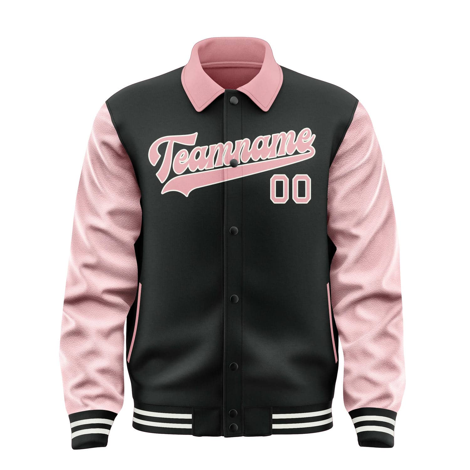 Maßgeschneidertes Schwarz Rosa Jacke