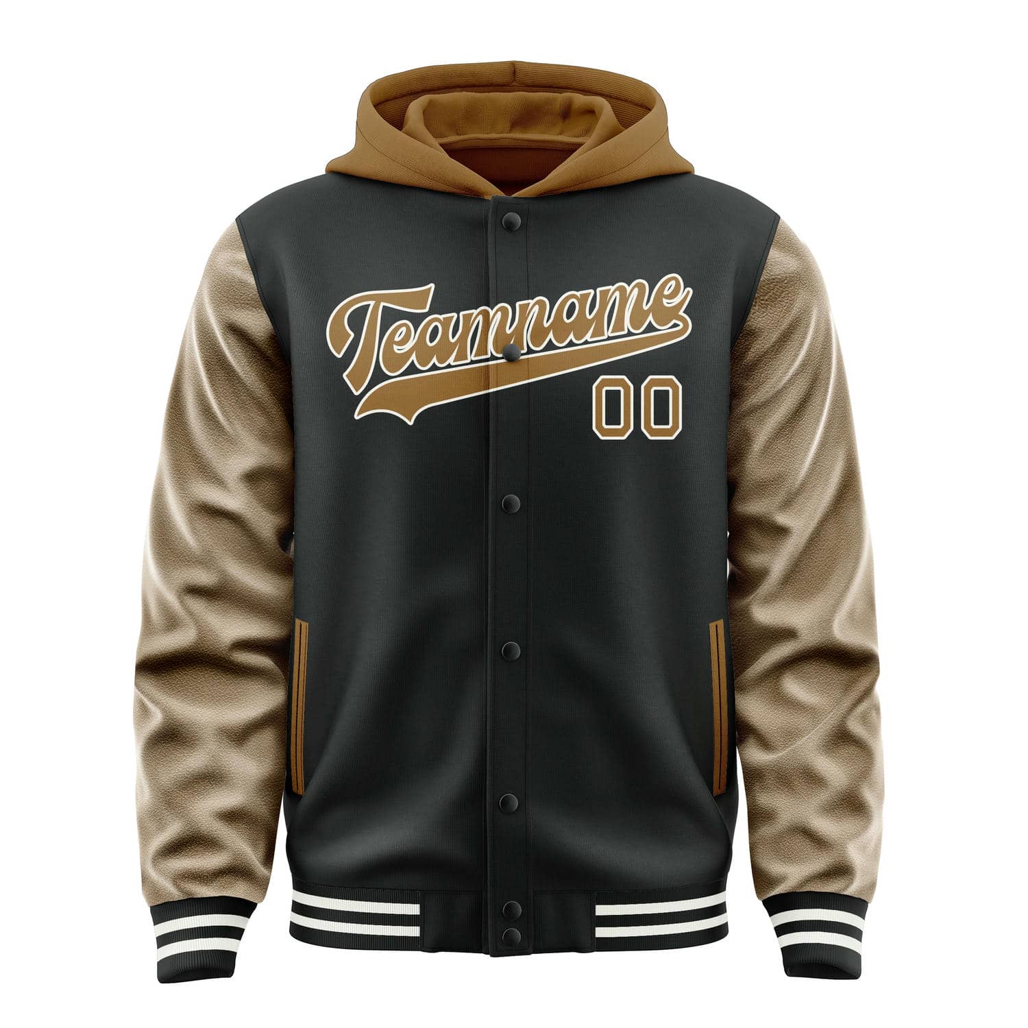 Maßgeschneidertes Schwarz Khaki Jacke