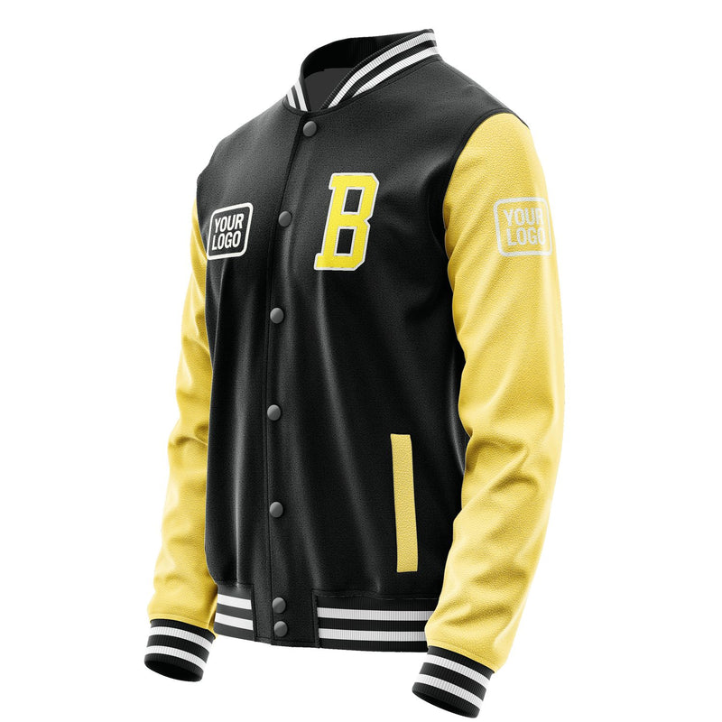 Maßgeschneidertes Schwarz Blassgelb Jacke JA171726171818262618