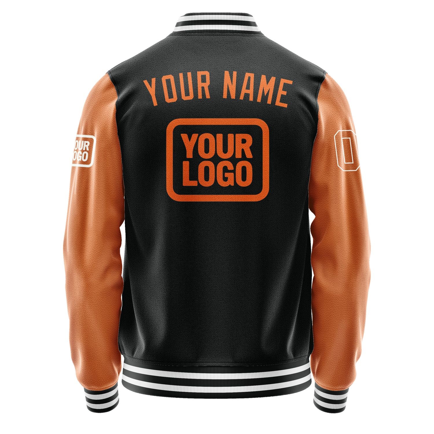 Maßgeschneidertes Schwarz Orange Jacke JA171728171818282818