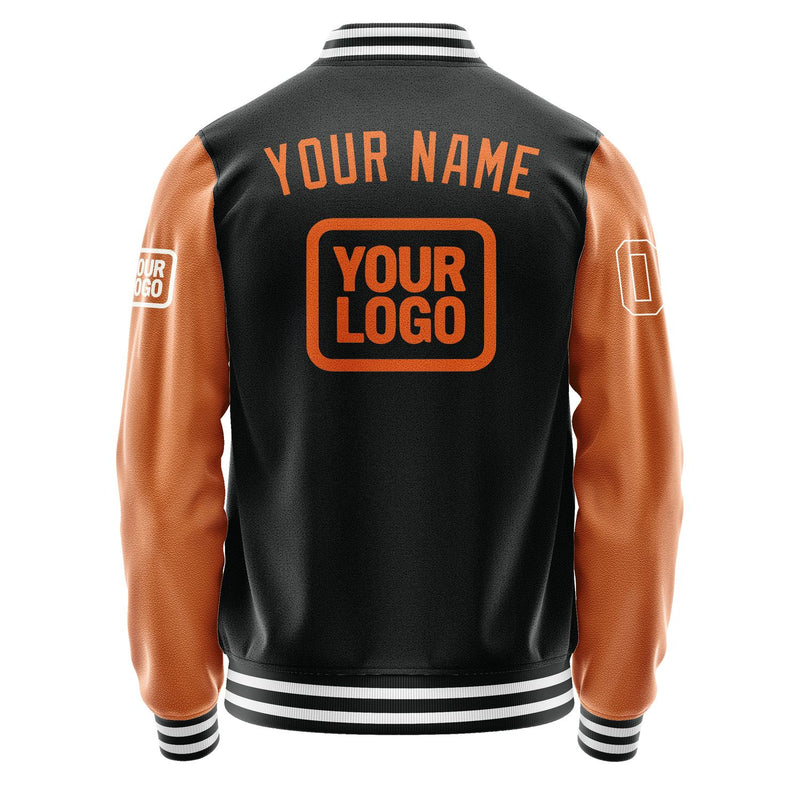 Maßgeschneidertes Schwarz Orange Jacke JA171728171818282818