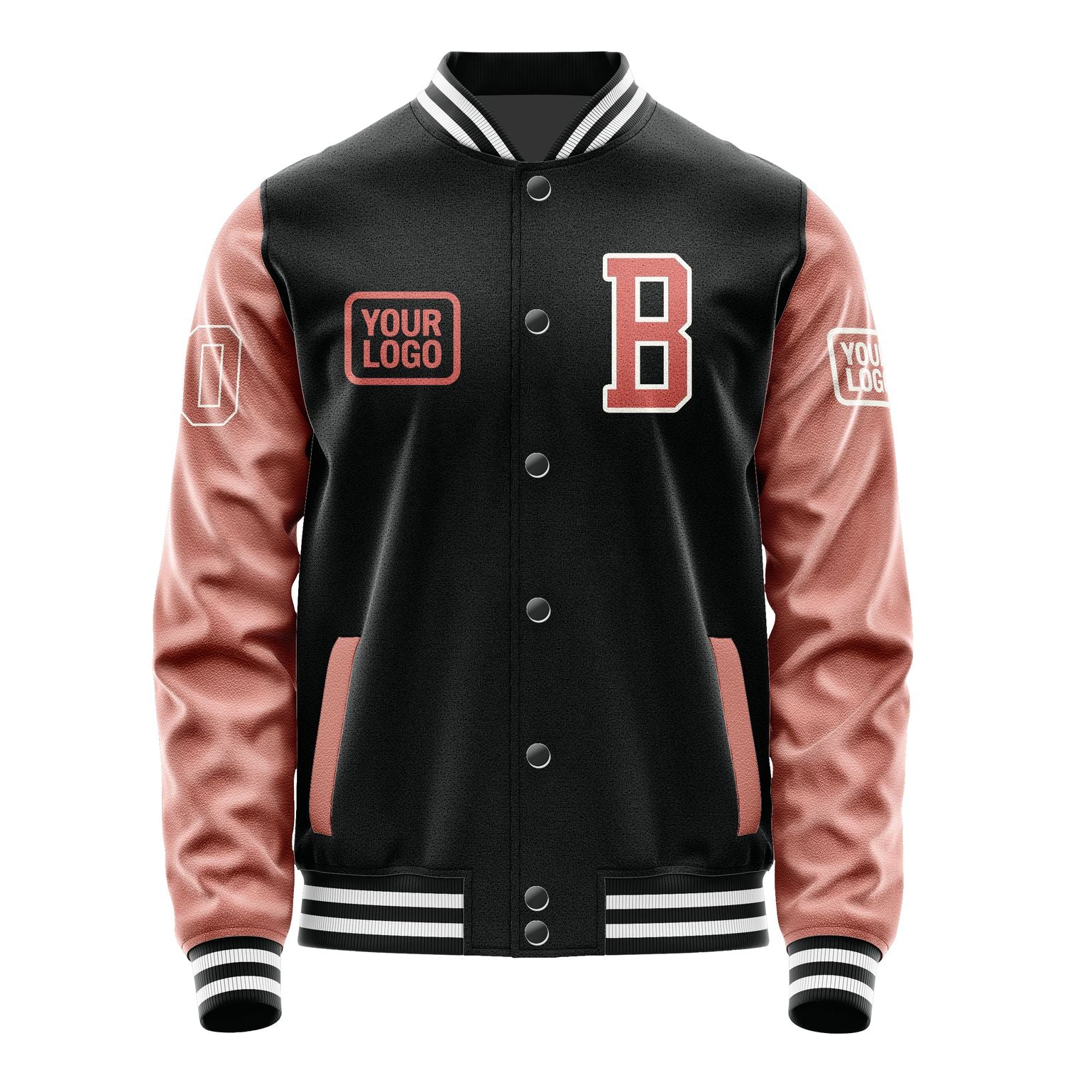 Maßgeschneidertes Schwarz Kupferrose Jacke JA171729171818292918