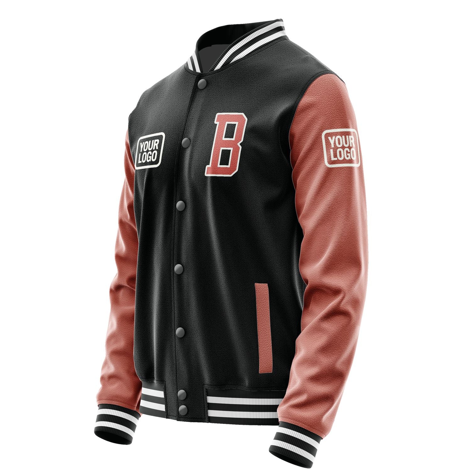 Maßgeschneidertes Schwarz Kupferrose Jacke JA171729171818292918