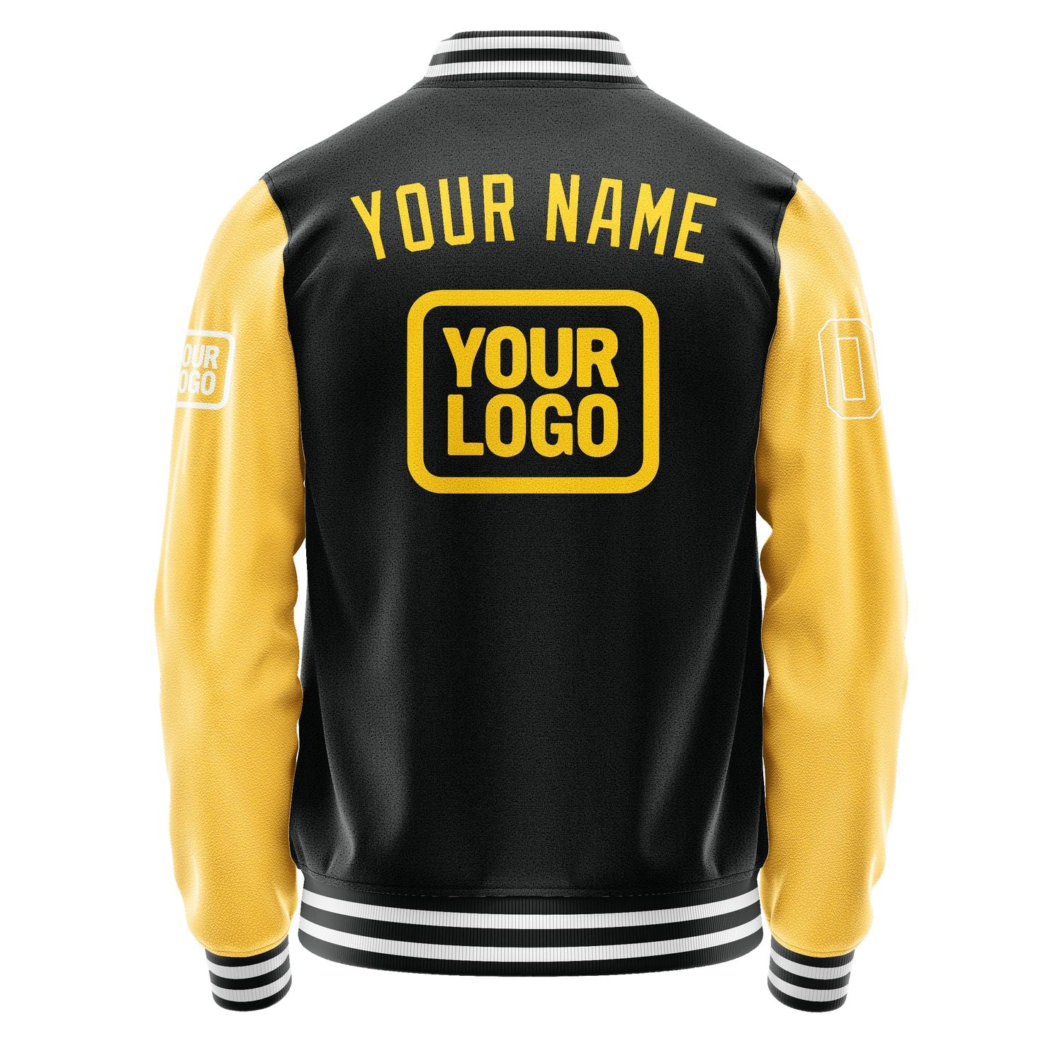 Maßgeschneidertes Schwarz Gold Jacke JA171730171818303018
