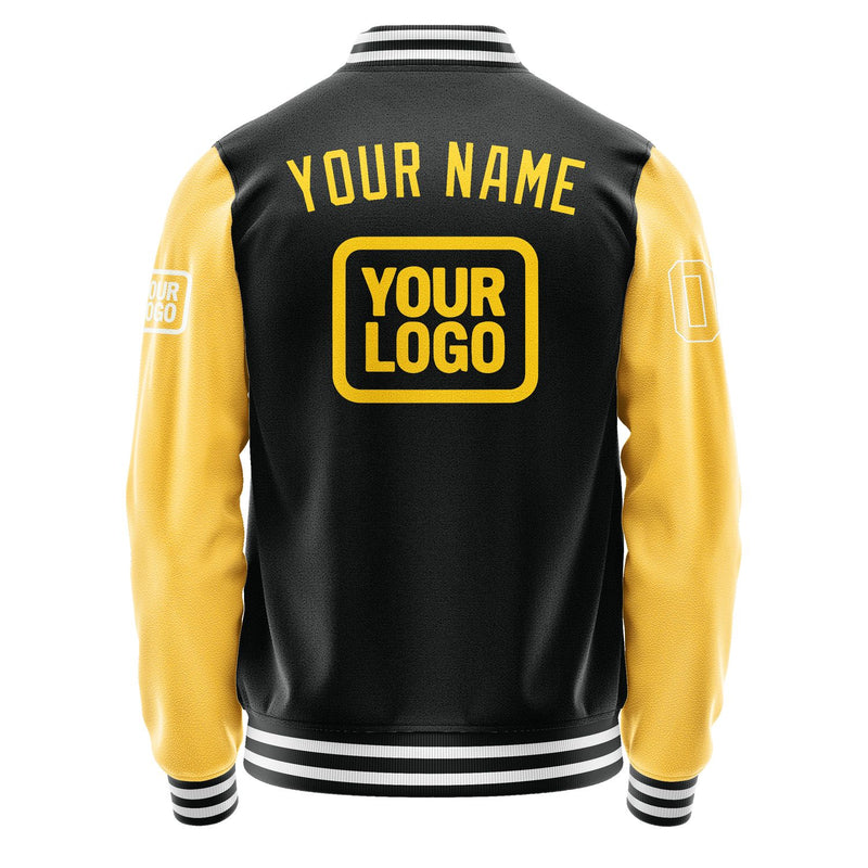 Maßgeschneidertes Schwarz Gold Jacke JA171730171818303018