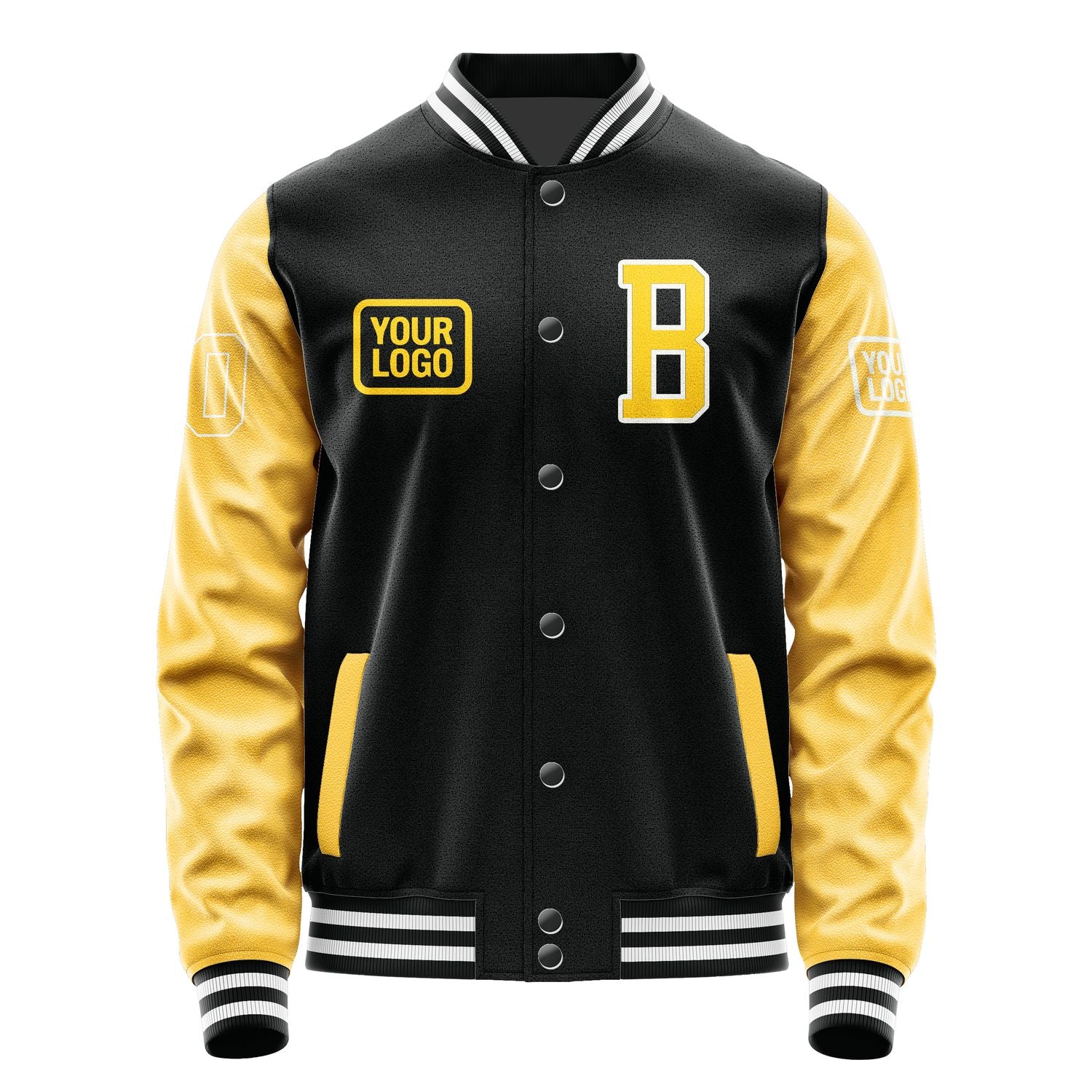 Maßgeschneidertes Schwarz Gold Jacke JA171730171818303018