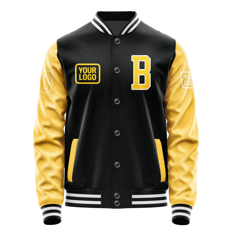 Maßgeschneidertes Schwarz Gold Jacke JA171730171818303018