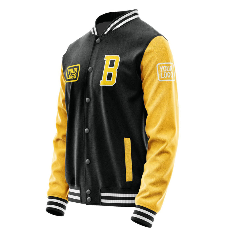 Maßgeschneidertes Schwarz Gold Jacke JA171730171818303018