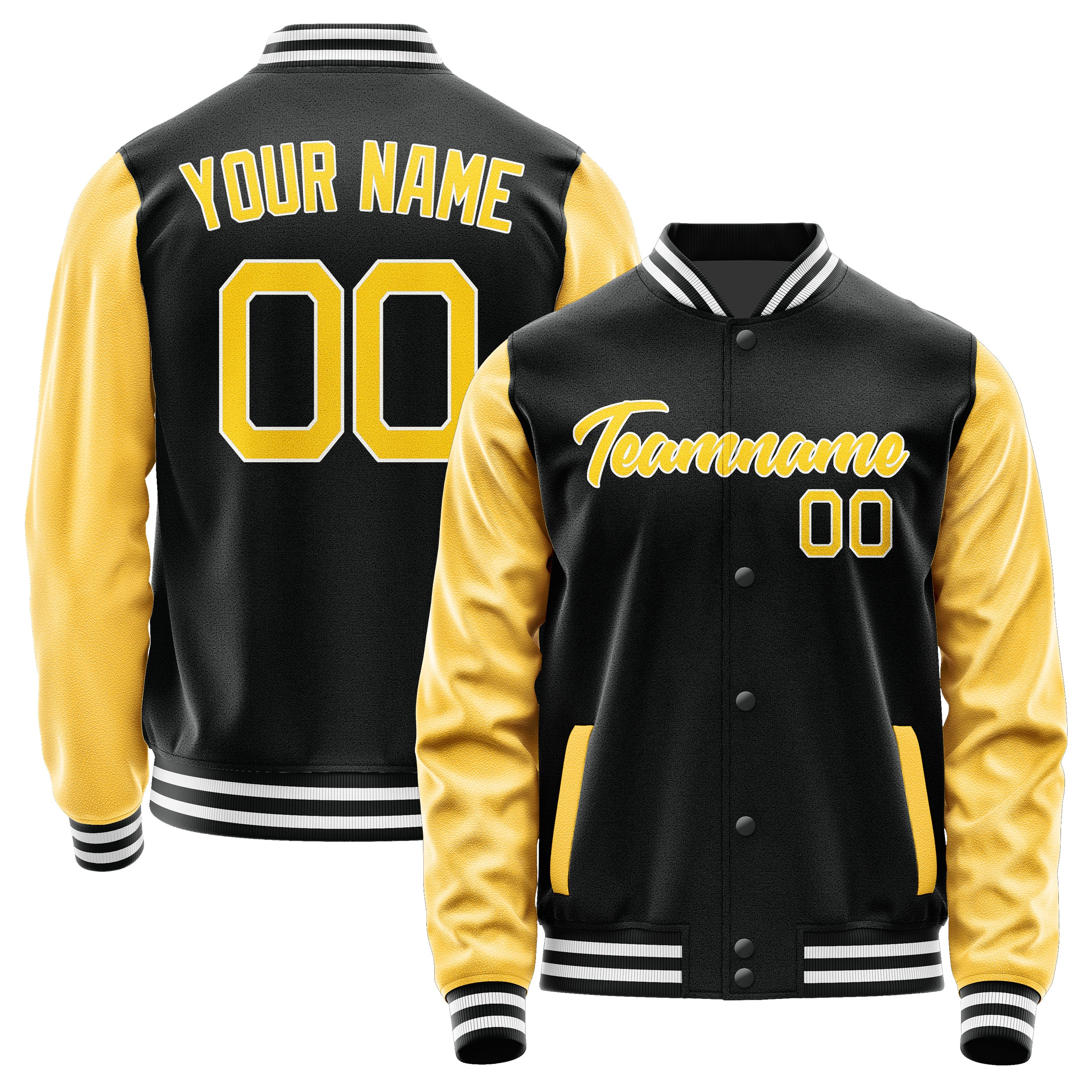 Maßgeschneidertes Schwarz Gold Jacke Ja1717301718B21830