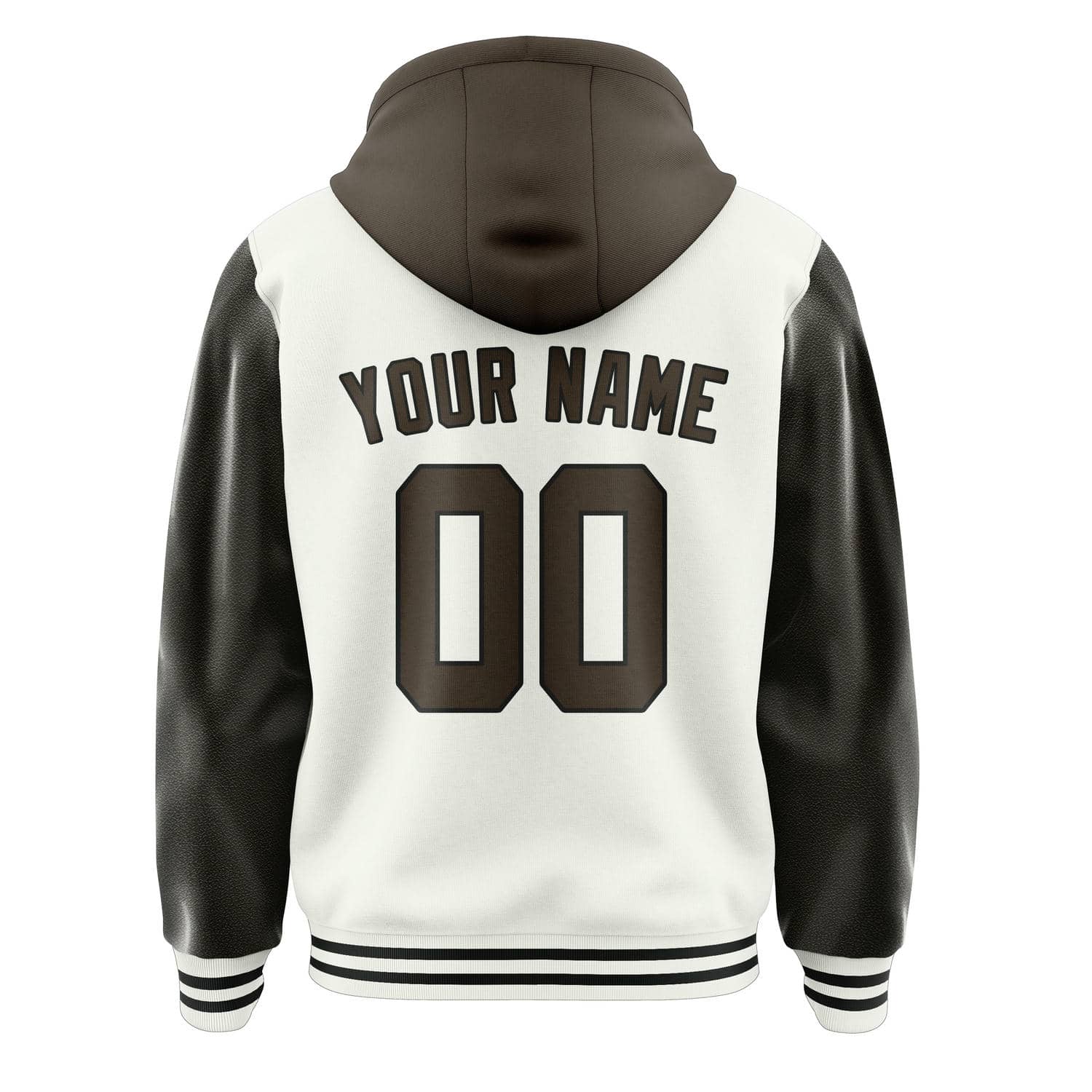 Maßgeschneidertes Weiß Braun Jacke