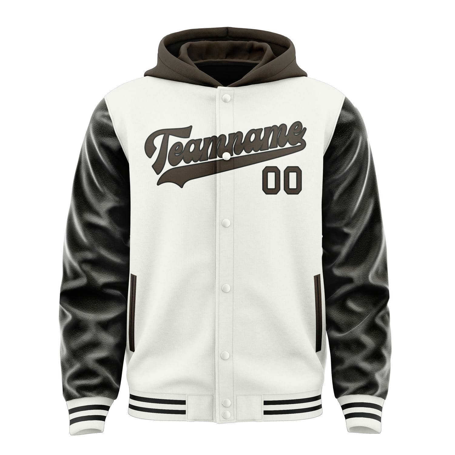Maßgeschneidertes Weiß Braun Jacke