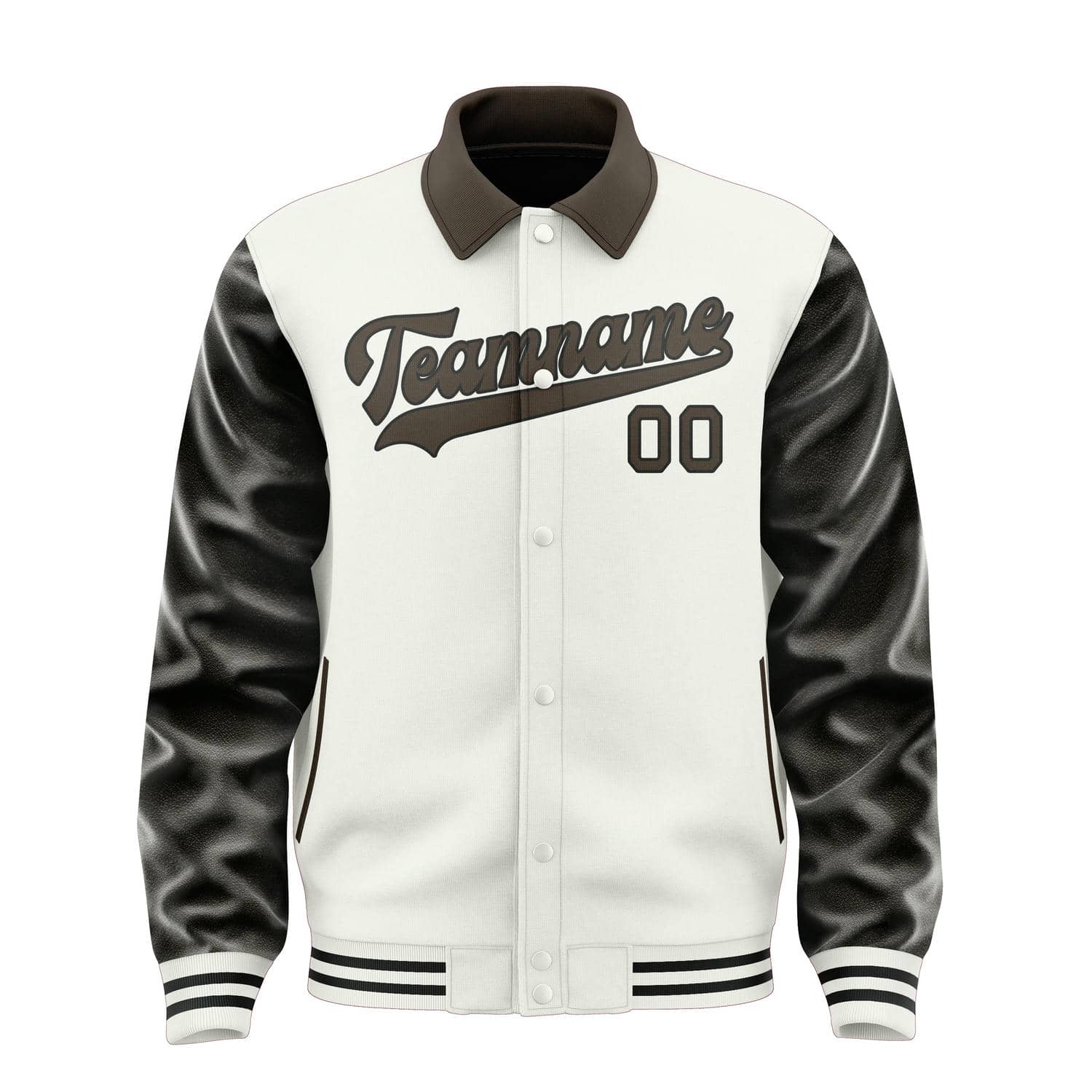 Maßgeschneidertes Weiß Braun Jacke