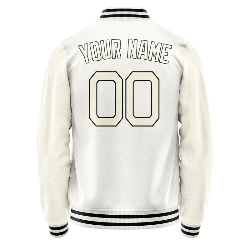 Maßgeschneidertes Weiß Beige Jacke Ja1818031817B21703