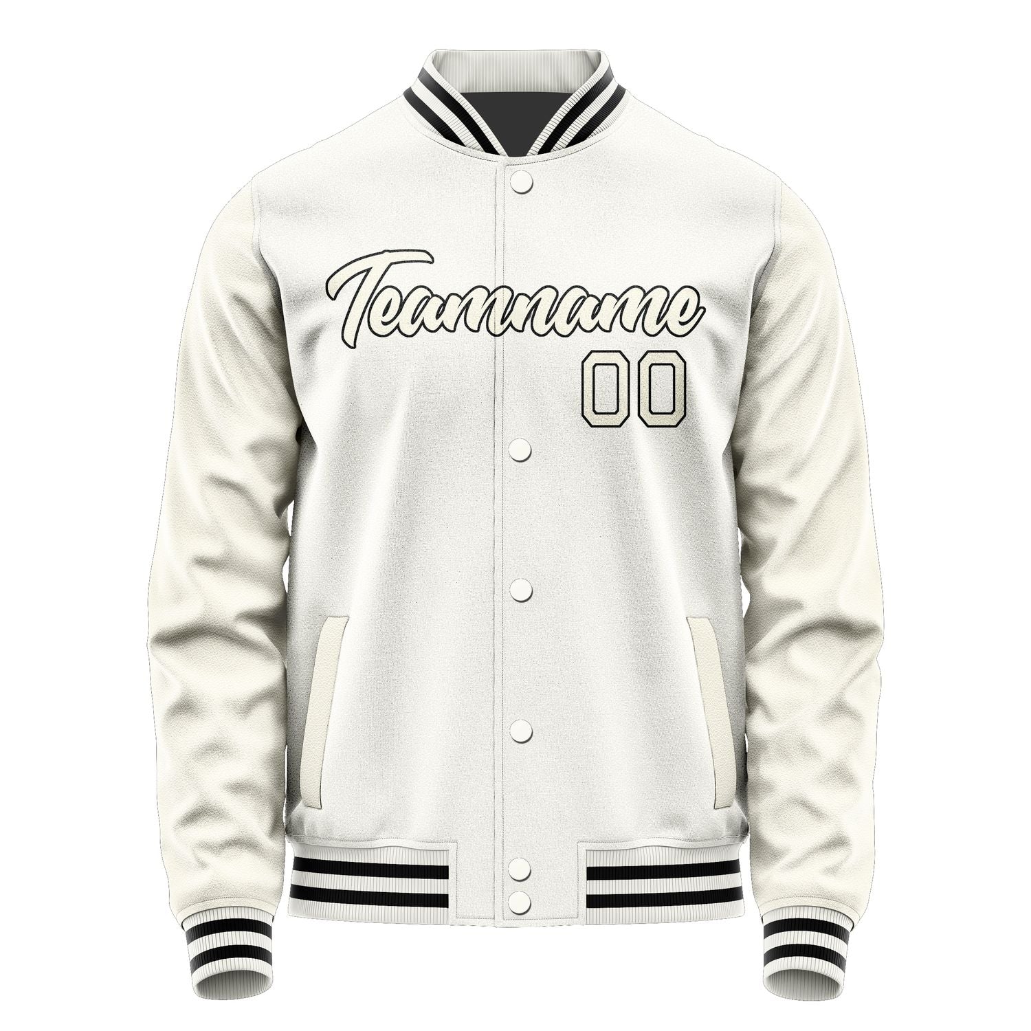 Maßgeschneidertes Weiß Beige Jacke Ja1818031817B21703