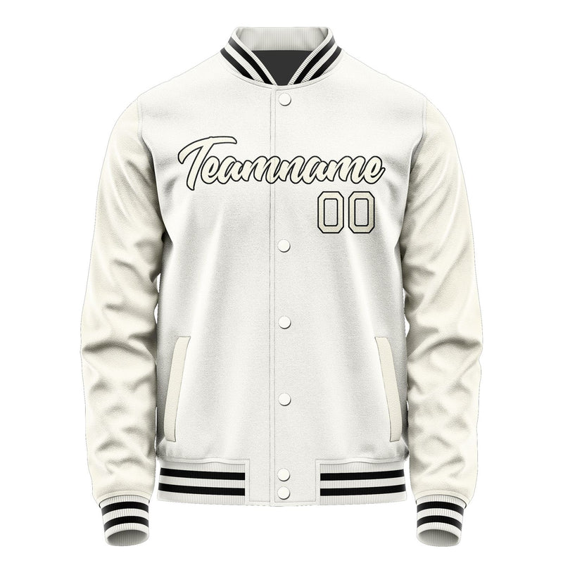 Maßgeschneidertes Weiß Beige Jacke Ja1818031817B21703