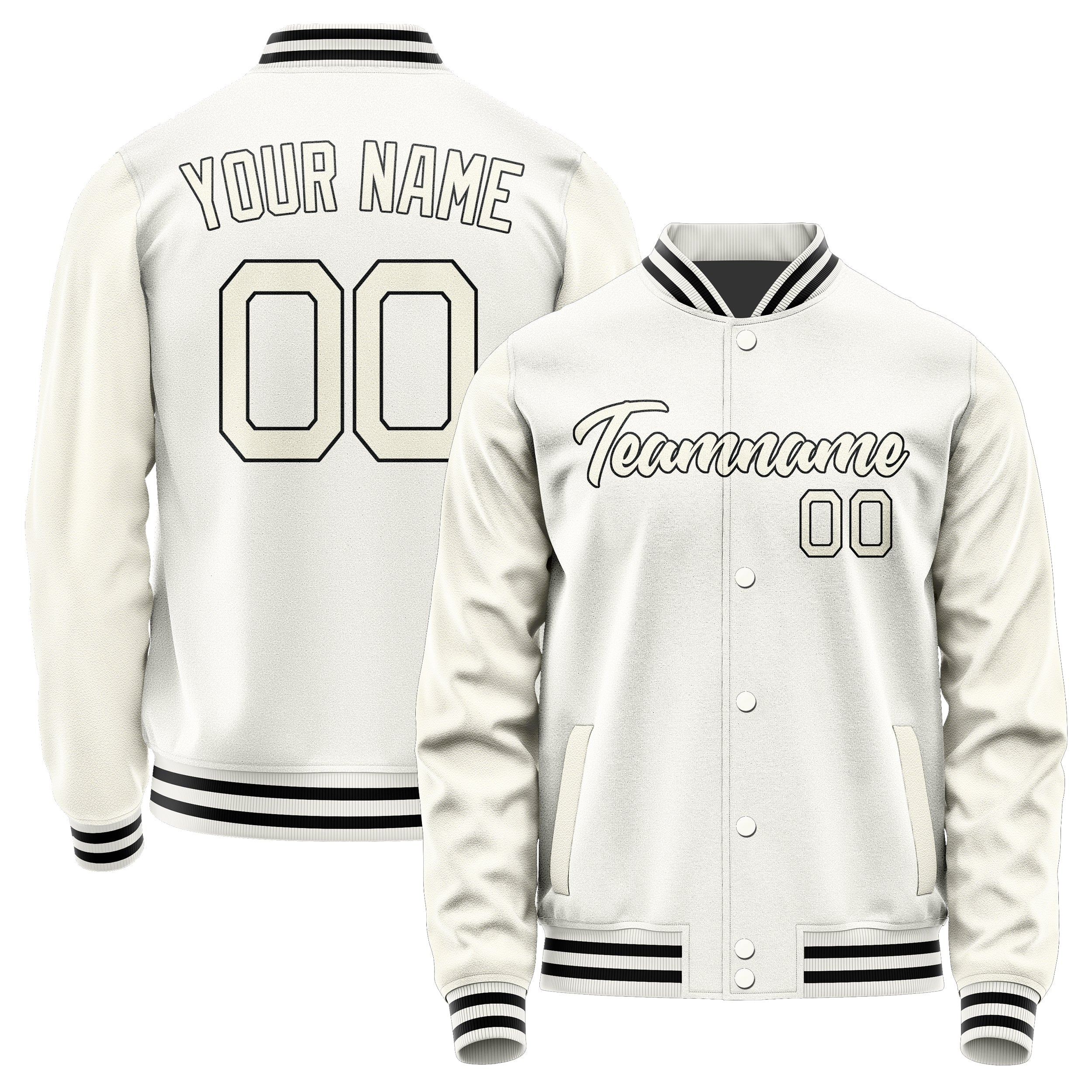 Maßgeschneidertes Weiß Beige Jacke Ja1818031817B21703