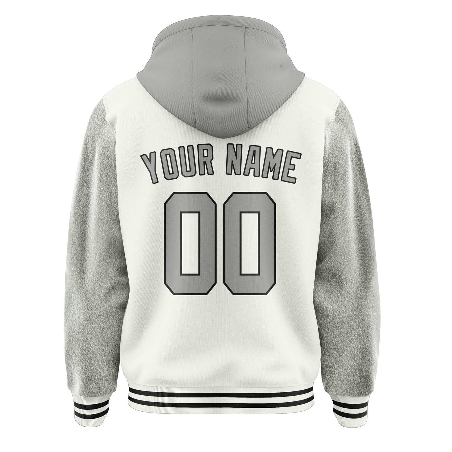 Maßgeschneidertes Weiß Grau Jacke