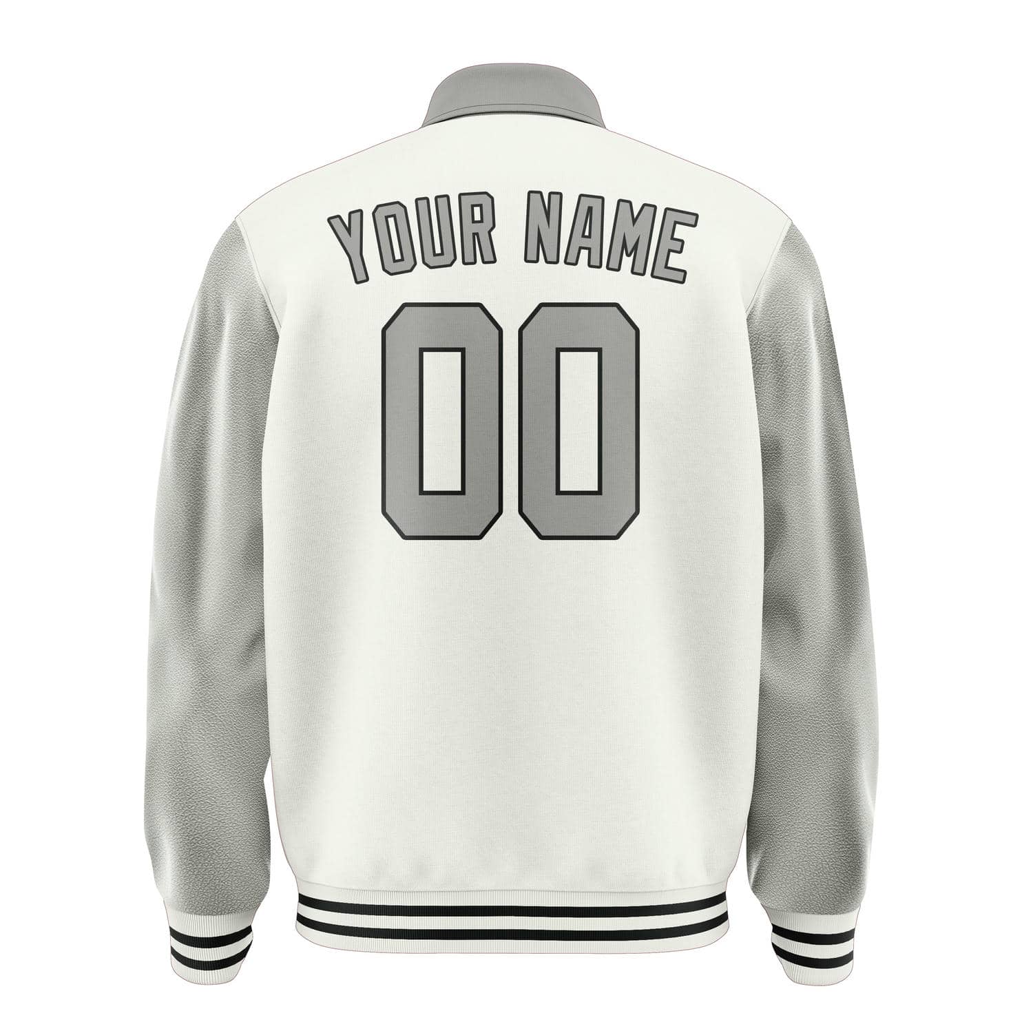 Maßgeschneidertes Weiß Grau Jacke
