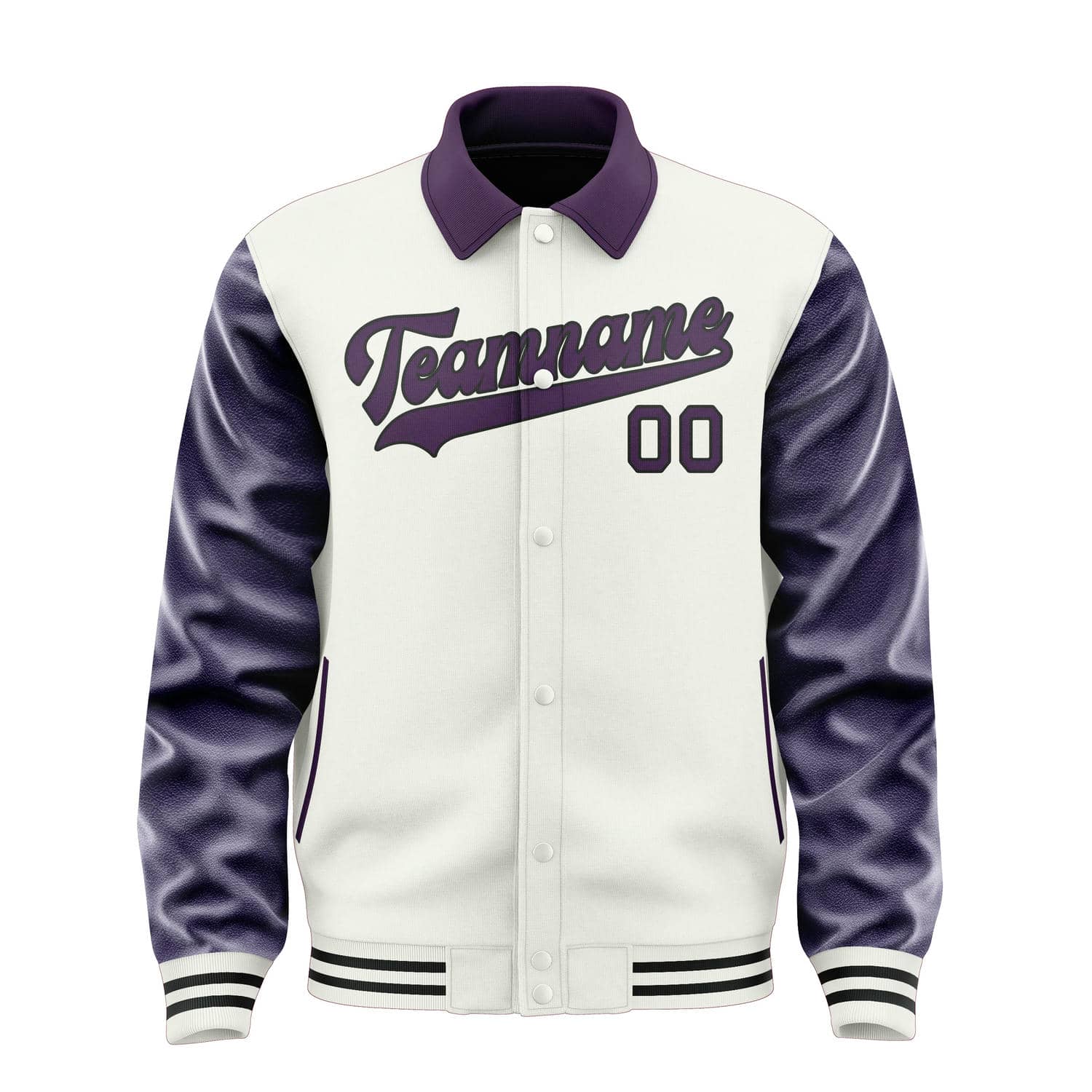 Maßgeschneidertes Weiß Lila Jacke