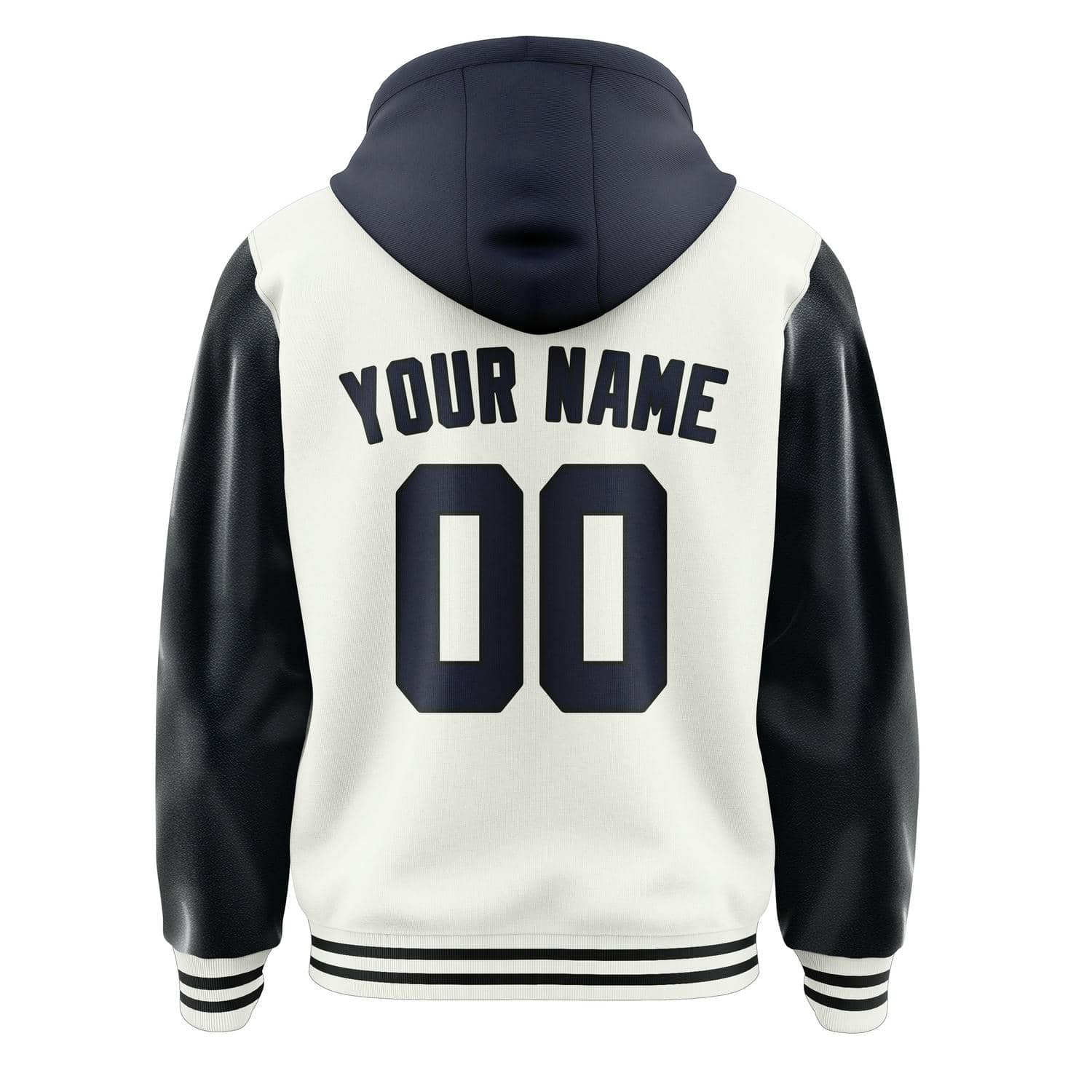 Maßgeschneidertes Weiß Stahlblau Jacke