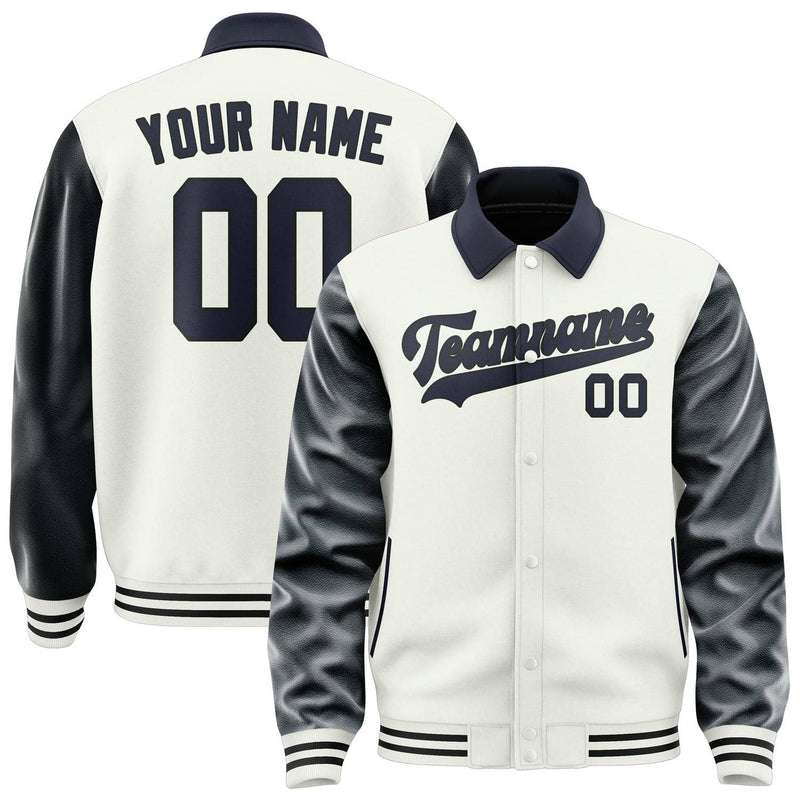 Maßgeschneidertes Weiß Stahlblau Jacke JA181811181717111117