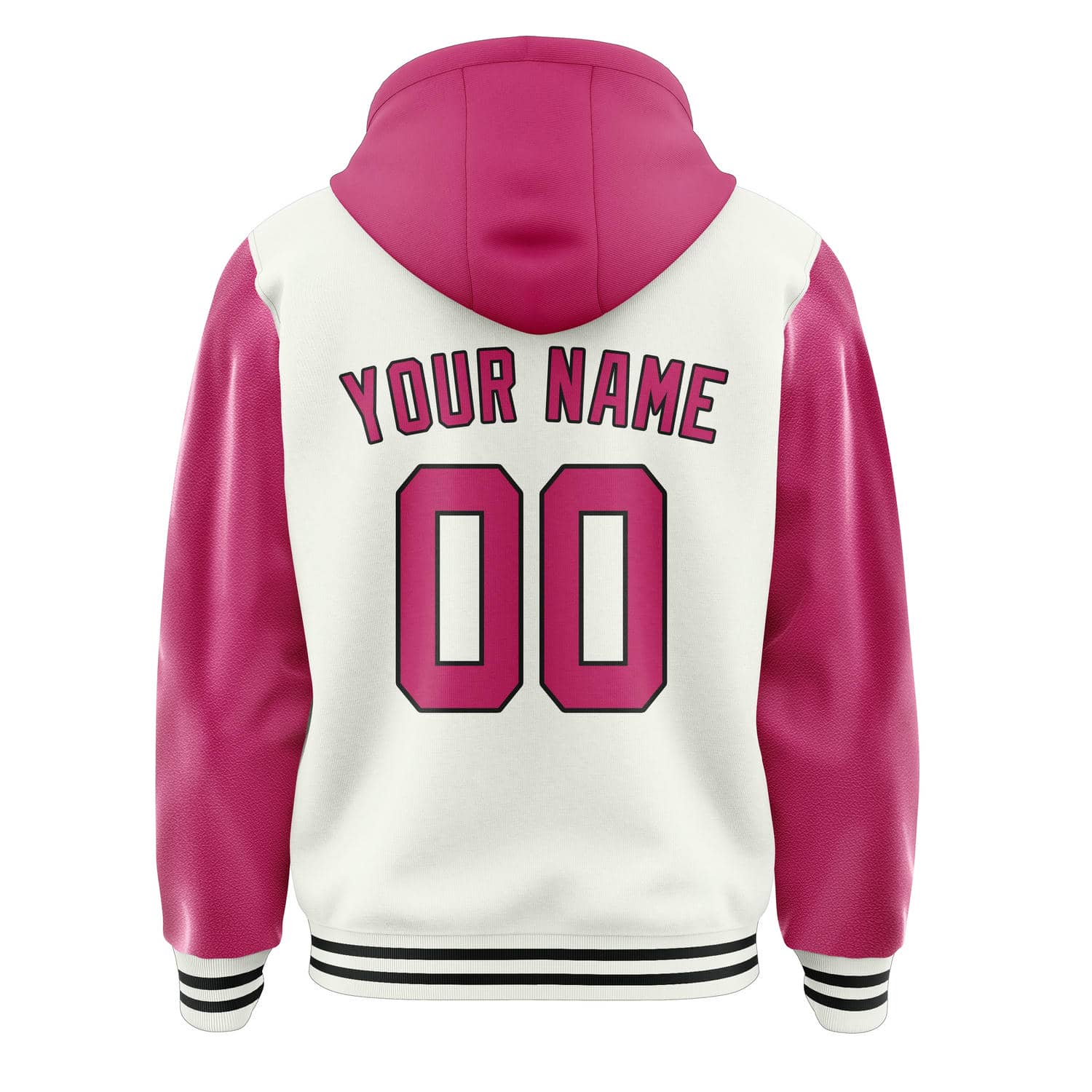 Maßgeschneidertes Weiß Rosarot Jacke
