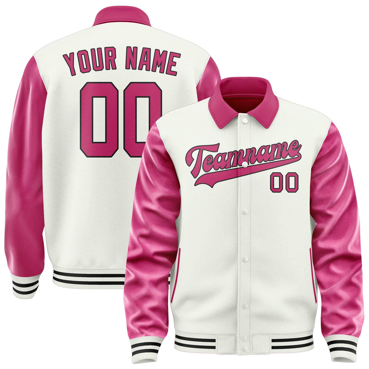 Maßgeschneidertes Weiß Rosarot Jacke JA181813181717131317