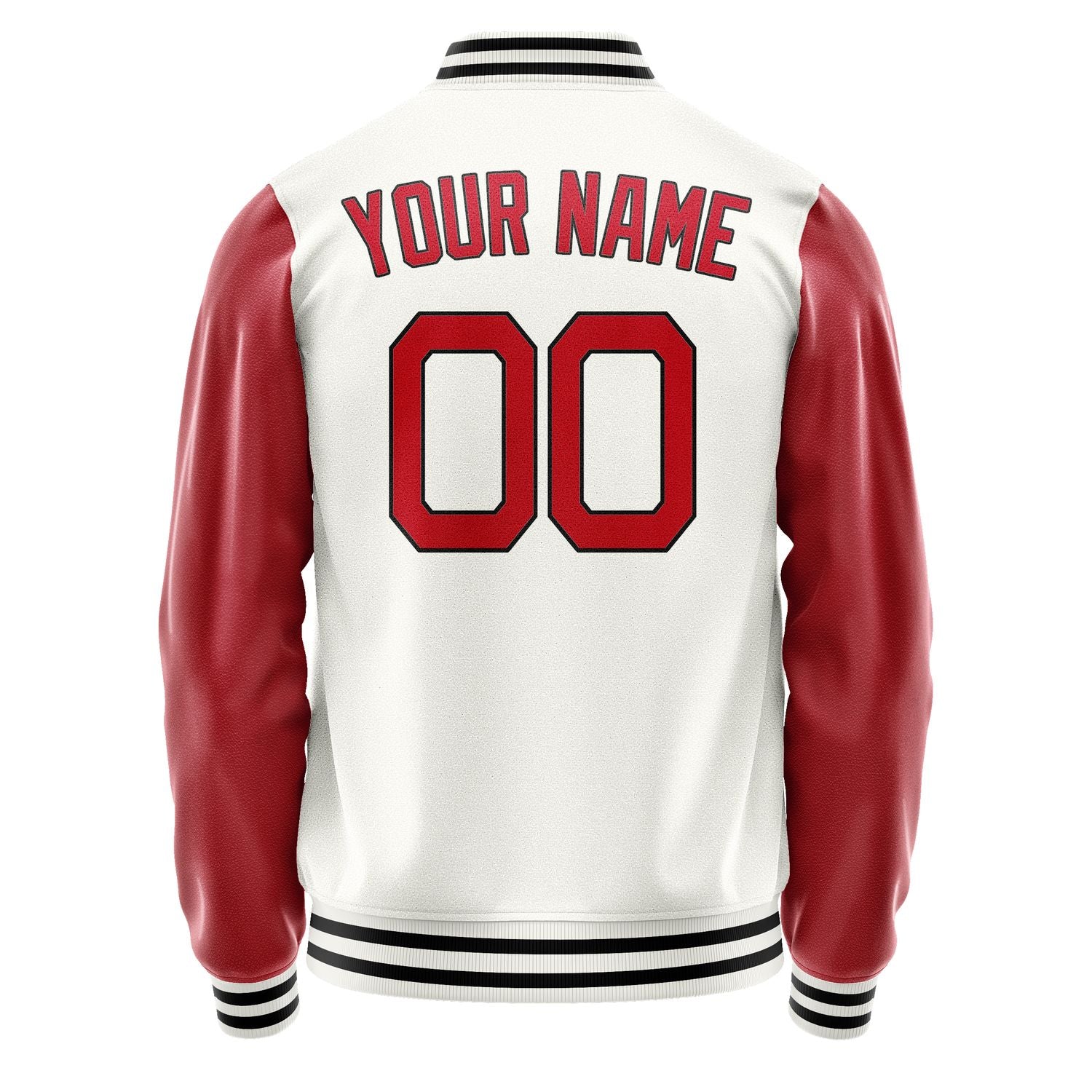 Maßgeschneidertes Weiß Rot Jacke Ja1818141817B21714
