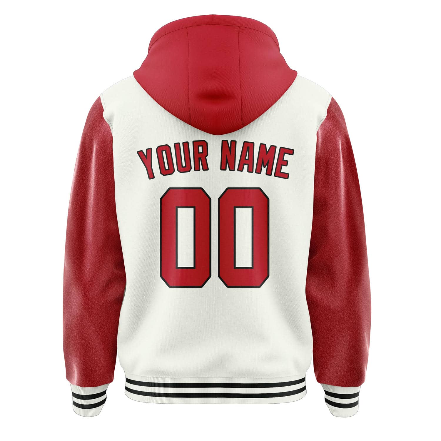 Maßgeschneidertes Weiß Rot Jacke