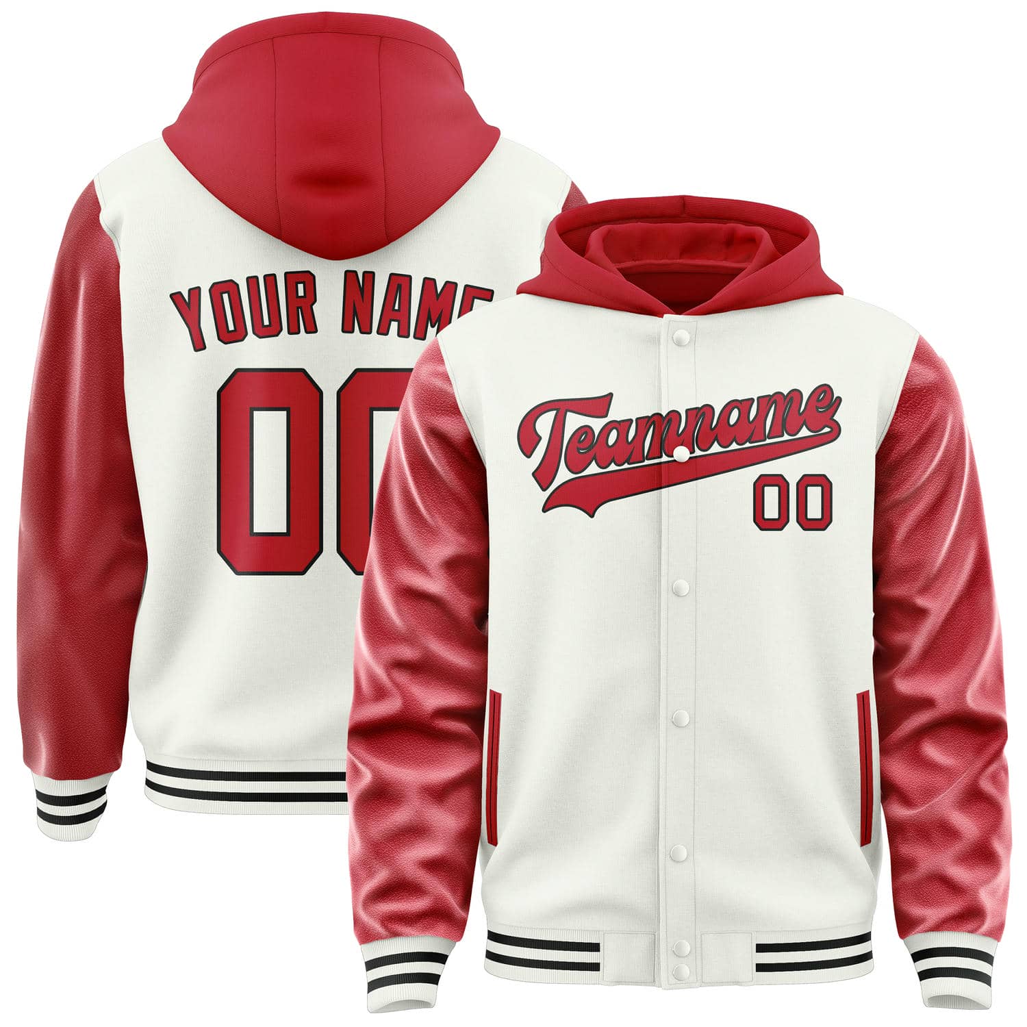 Maßgeschneidertes Weiß Rot Jacke JA181814181717141417