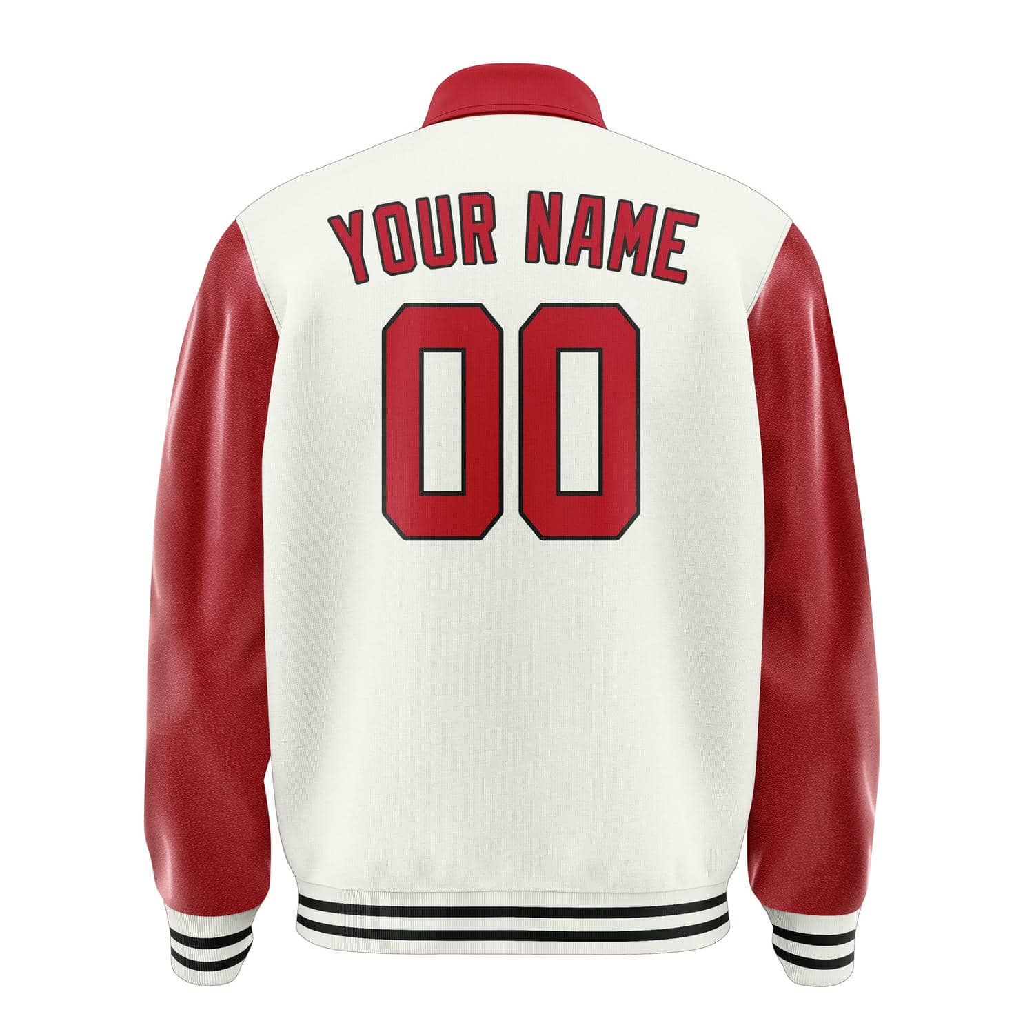 Maßgeschneidertes Weiß Rot Jacke