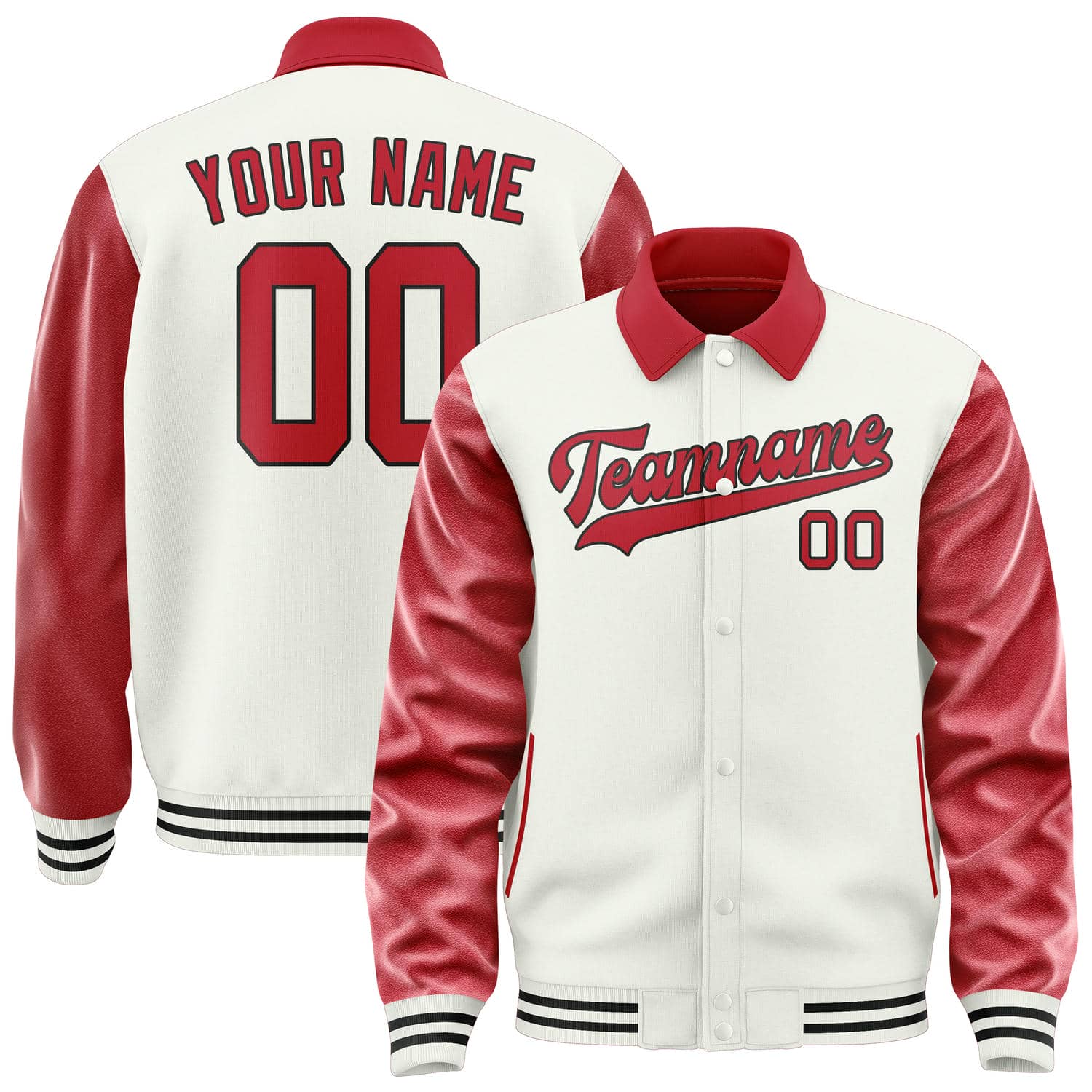 Maßgeschneidertes Weiß Rot Jacke JA181814181717141417
