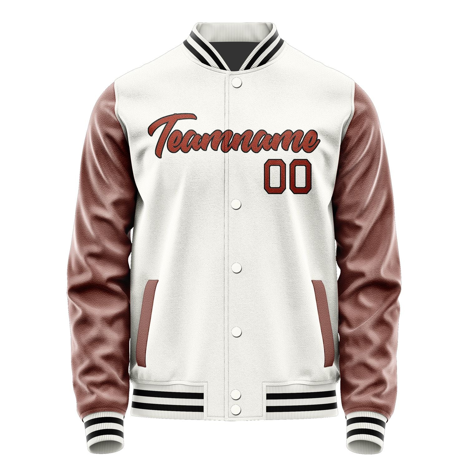 Maßgeschneidertes Weiß Korallenrot Jacke Ja1818161817B21716