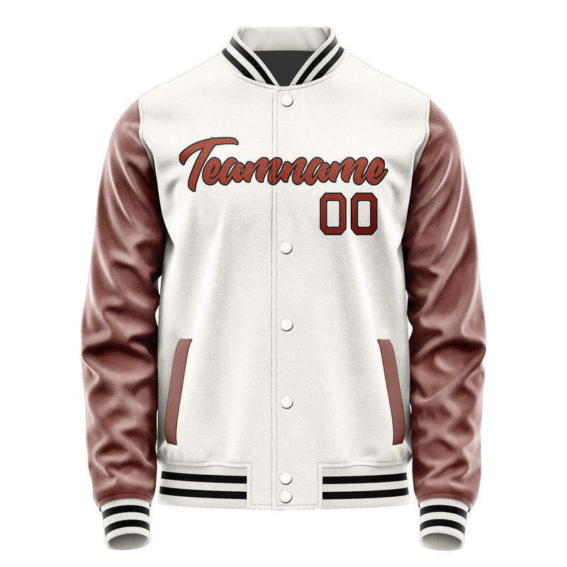 Maßgeschneidertes Weiß Korallenrot Jacke Ja1818161817B21716