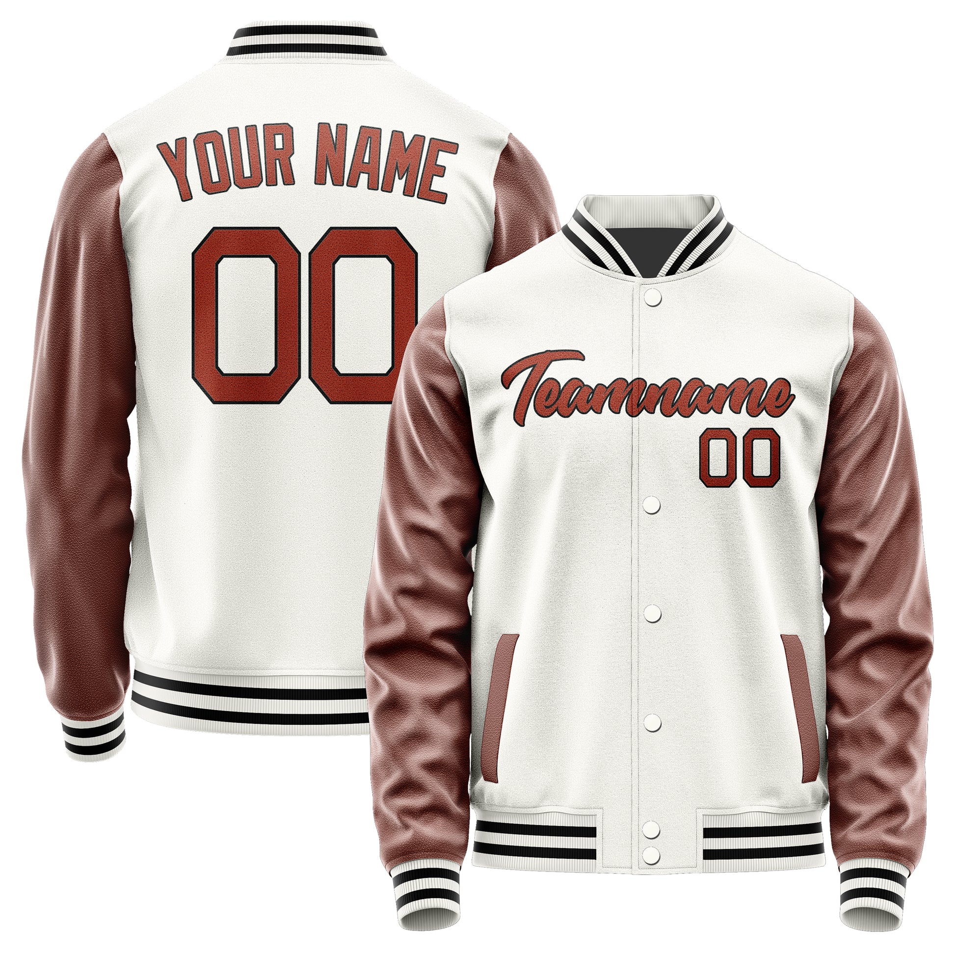 Maßgeschneidertes Weiß Korallenrot Jacke Ja1818161817B21716