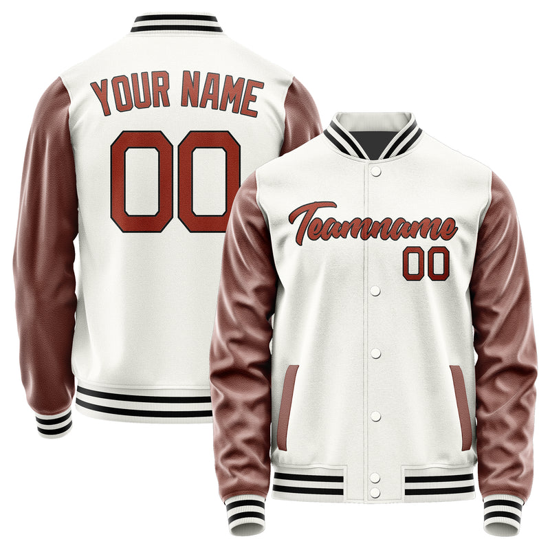 Maßgeschneidertes Weiß Korallenrot Jacke Ja1818161817B21716