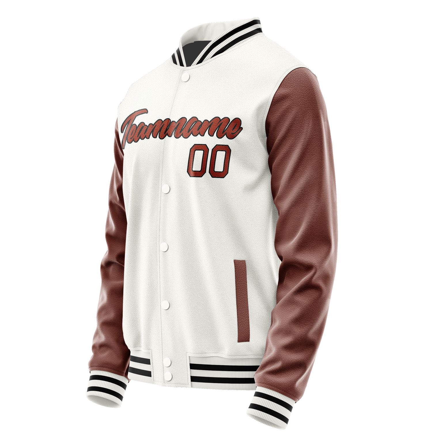 Maßgeschneidertes Weiß Korallenrot Jacke Ja1818161817B21716